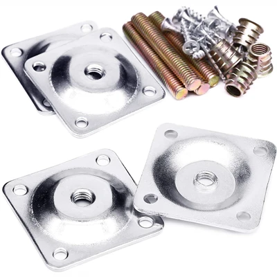 Raccord d'insertion de pied coulissant pour meubles